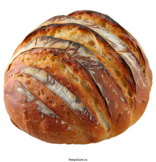 [Transparent Background PNG]Freshly Baked Loaf of Bread on transparent background