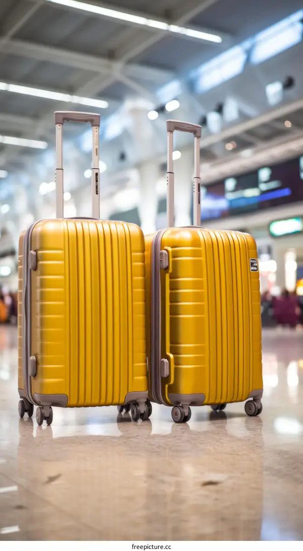 Two Suitcases at the Airport