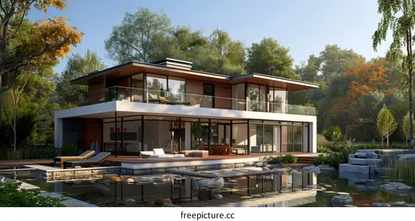 Modern Private Residence with Outdoor Pool