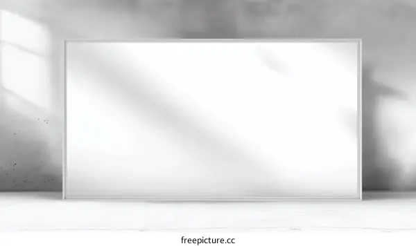 Blank White Poster Mockup in Modern Room