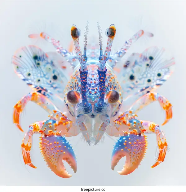 A Vibrant and Unique Hermit Crab