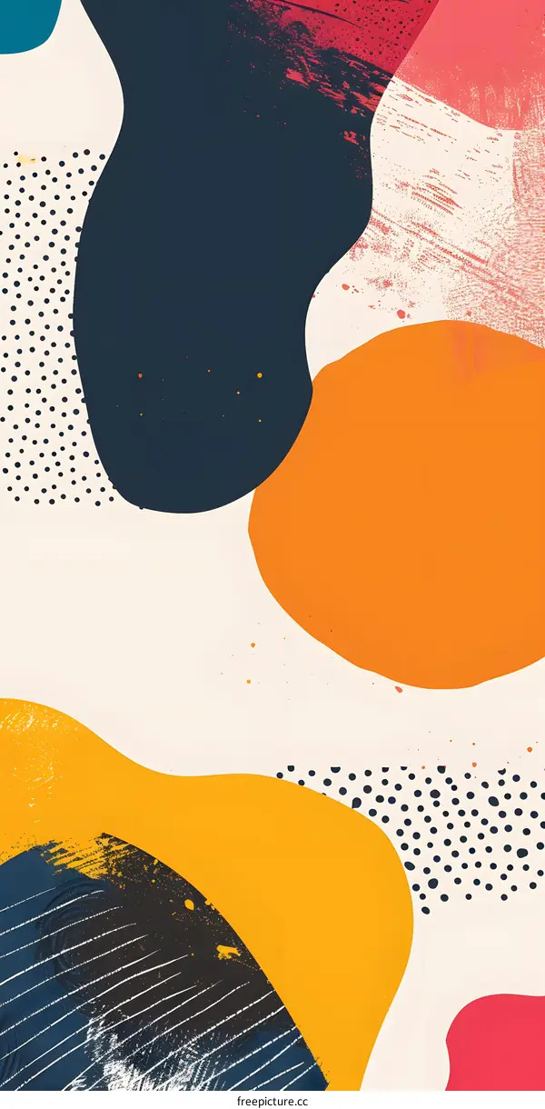 Abstract Colorful Geometric Shapes Background