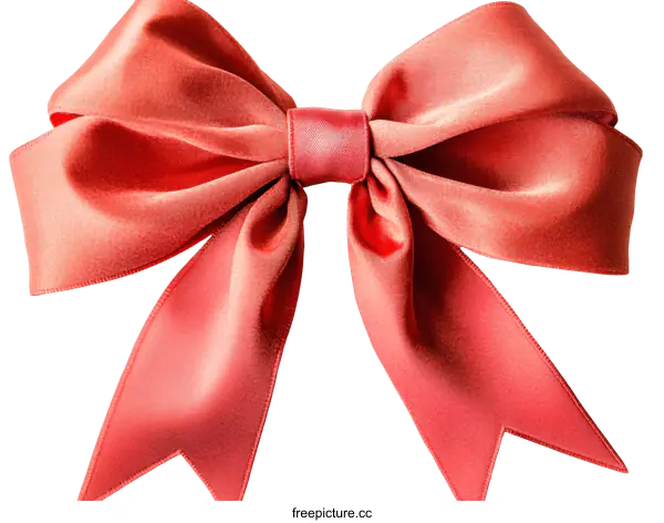 [Transparent Background PNG]Elegant Red Ribbon Bow Decoration