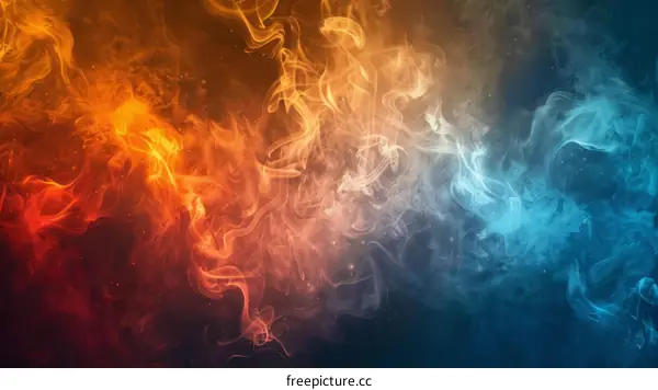 Fire and ice abstract background