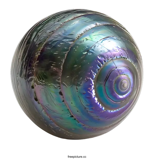 [Transparent Background PNG]A close-up of a colorful glass ball