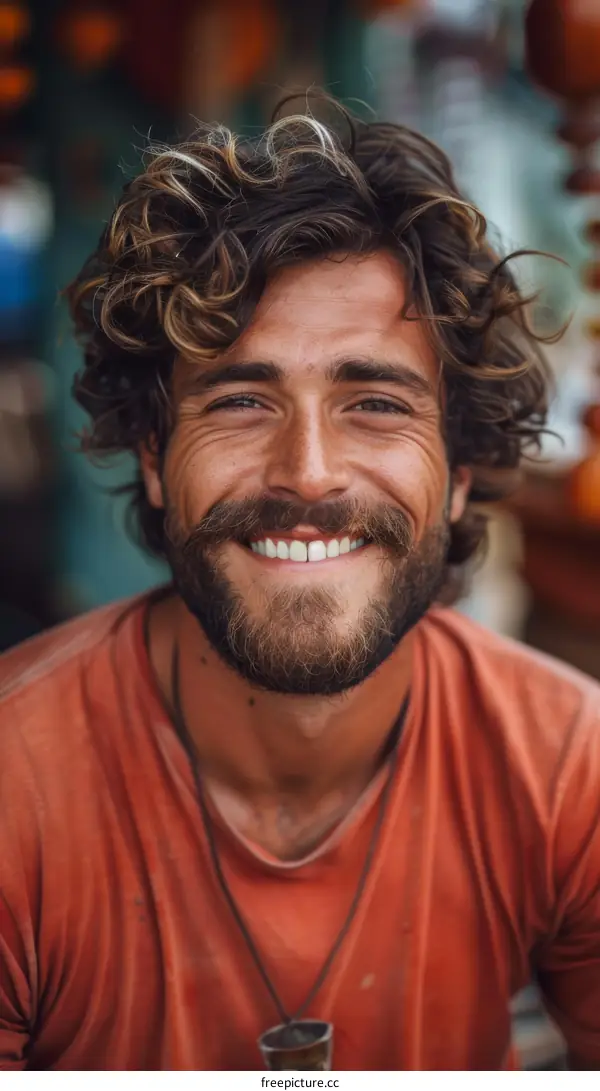 portrait of a smiling man with beard