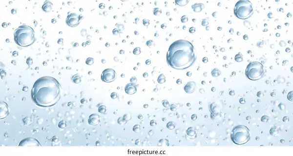 Abstract Water Bubbles Background Design
