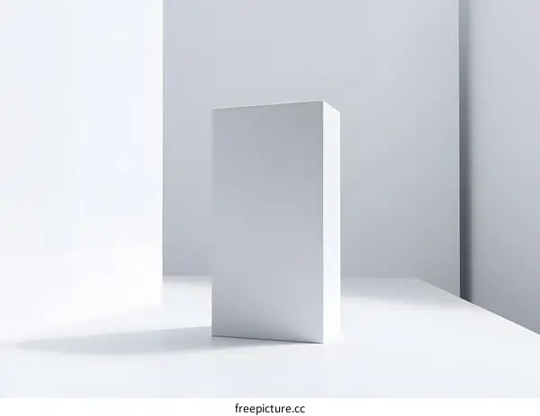 White Cube Minimalist Product Display Background