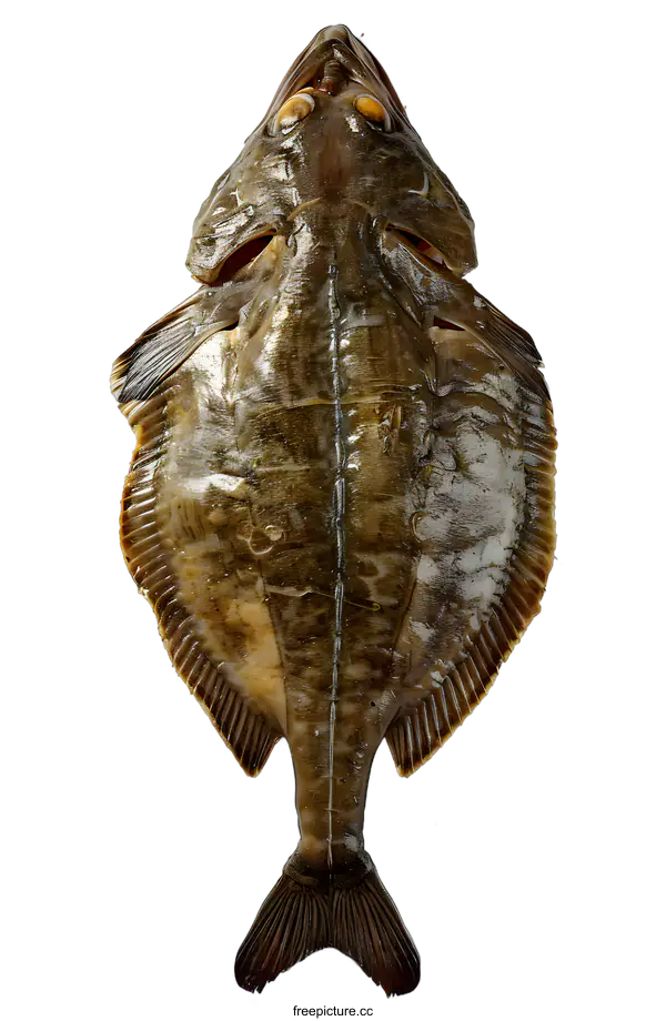 [Transparent Background PNG]Raw Dover Sole Fish on White Background