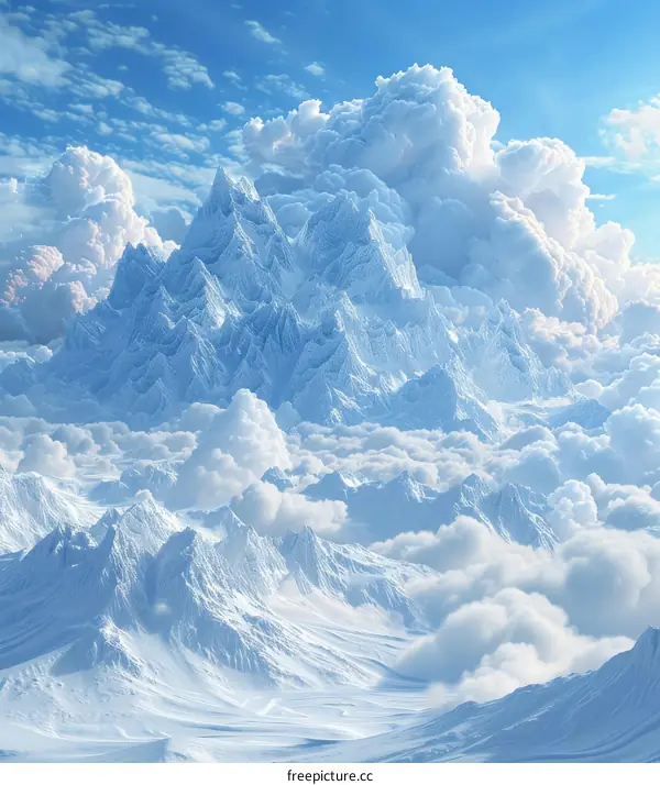 Soaring Mountain Glacier Landscape