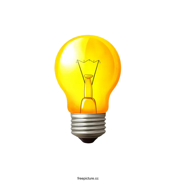 [Transparent Background PNG]Illuminating Idea Light Bulb