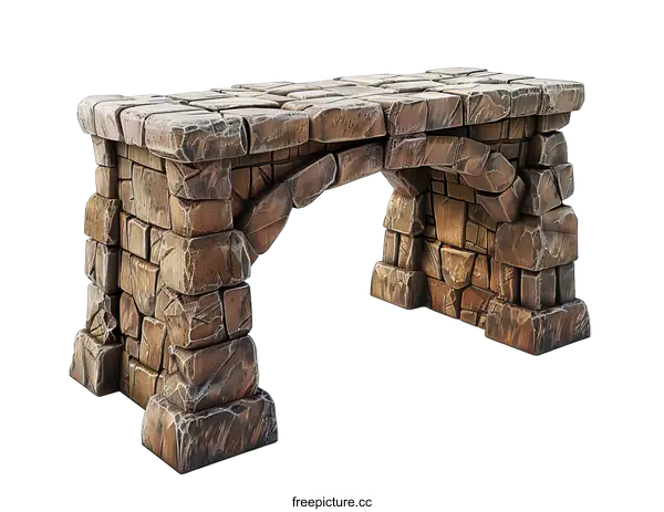 [Transparent Background PNG]Ancient Stone Archway on transparent background