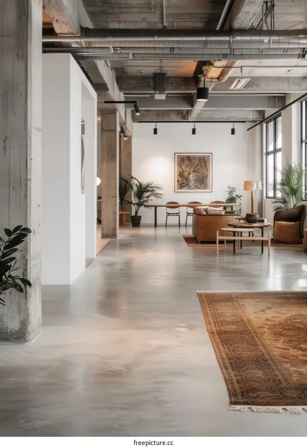 Industrial Style Open Office