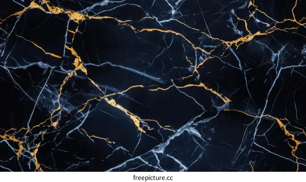 Black and gold marble texture background