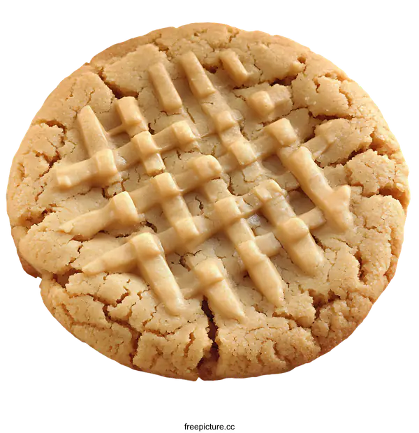 [Transparent Background PNG]Close Up Delicious Peanut Butter Cookie