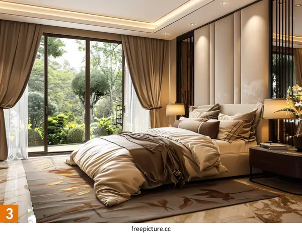 Luxury Bedroom Interior Design Illustration