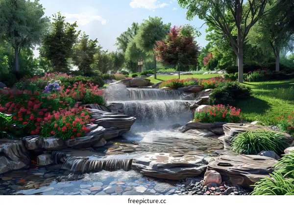 Garden landscape design renderings
