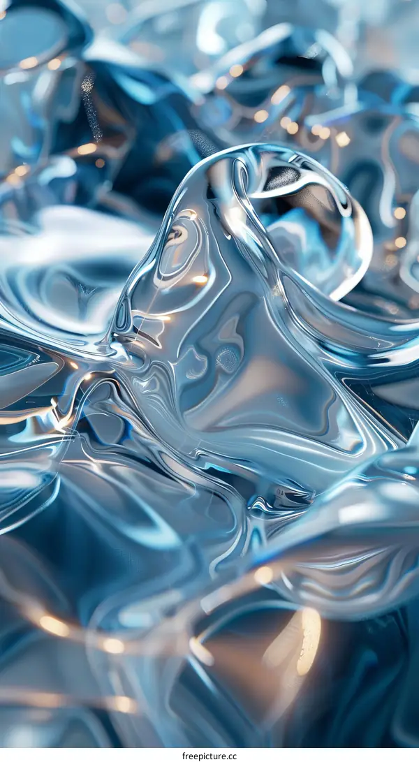 Abstract Liquid Flowing Shapes
