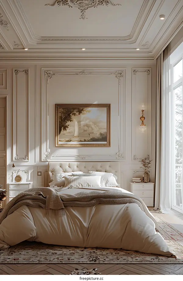 European-style luxury bedroom