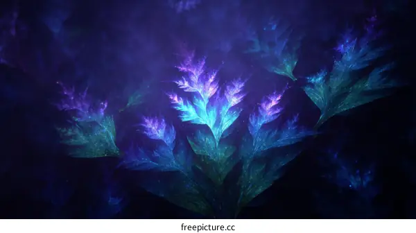 Abstract Fractal Floral Design