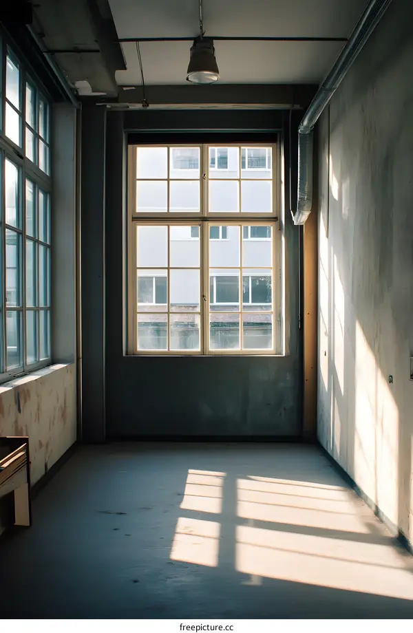 Empty Room With Window And Sunlight