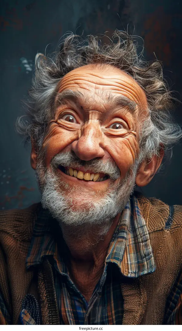 old man with a surprised expression on his face