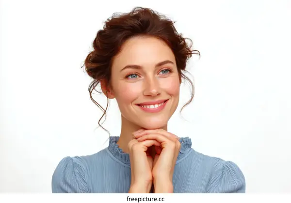 Smiling Caucasian Woman Portrait