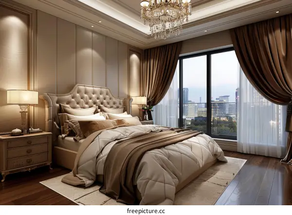 Luxury Bedroom Interior Design Illustration