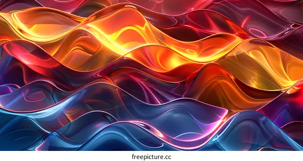 Abstract Colorful Swirls Background
