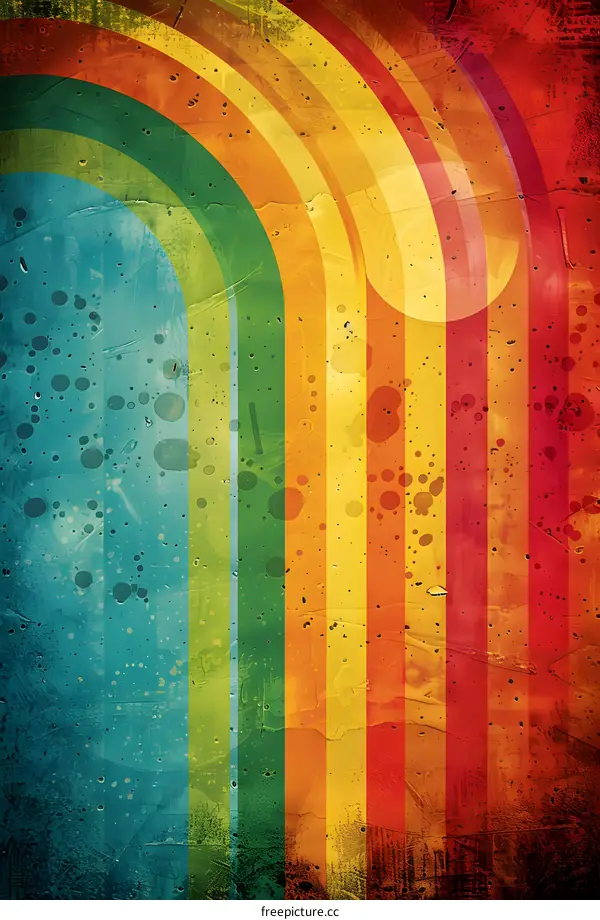 Retro rainbow stripes background
