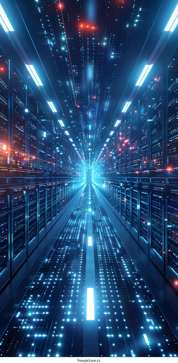 Blue and white technology background