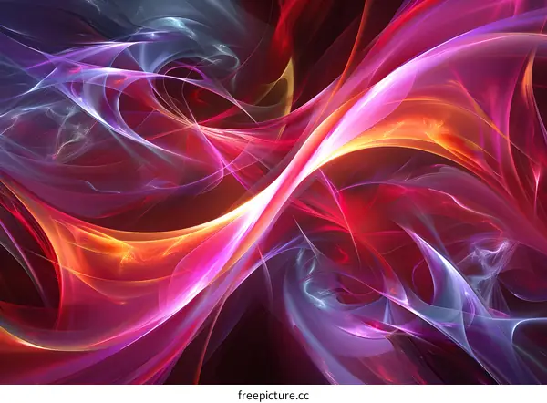 Abstract colorful waves background