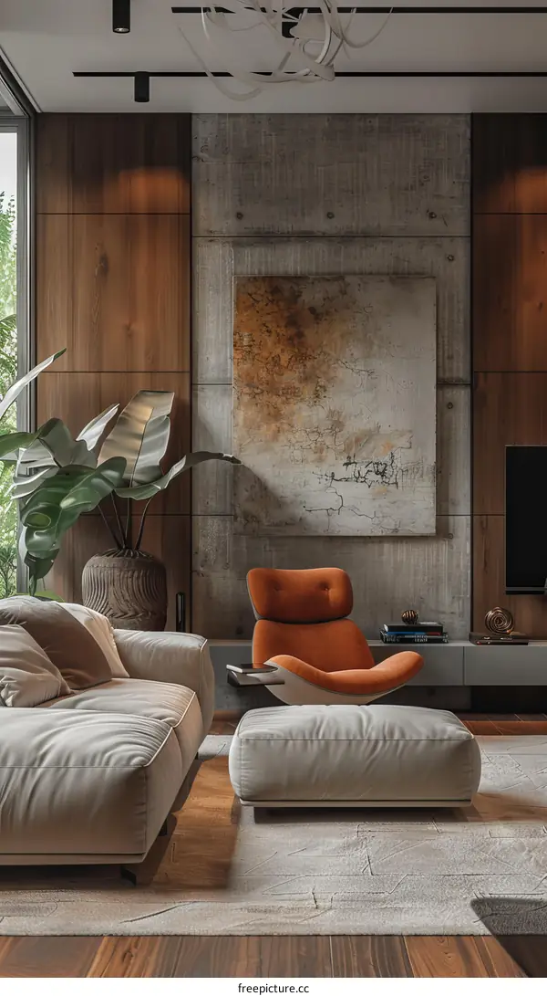 Modern minimalist living room