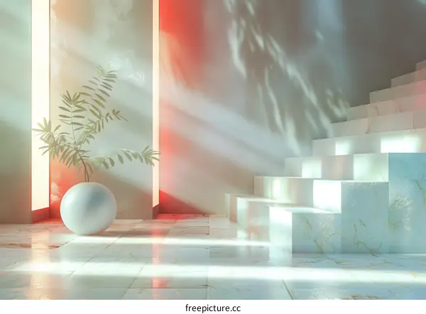 Modern Minimalist Interior Design Illustration