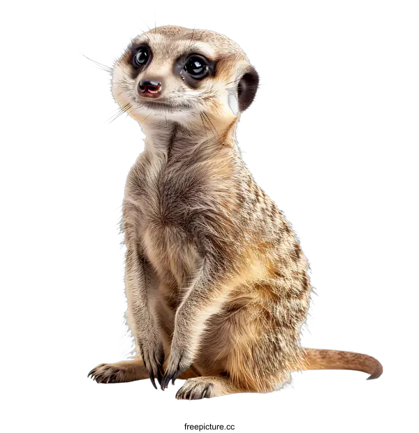 [Transparent Background PNG]meerkat sitting up