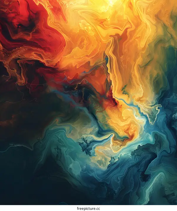 Colorful abstract painting