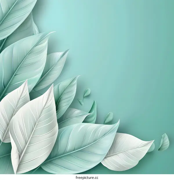 Green Leaf Background Illustration