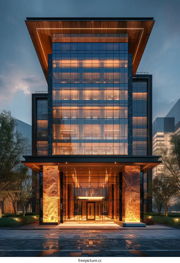 Modern Architectural Design of a Contemporary Skyscraper