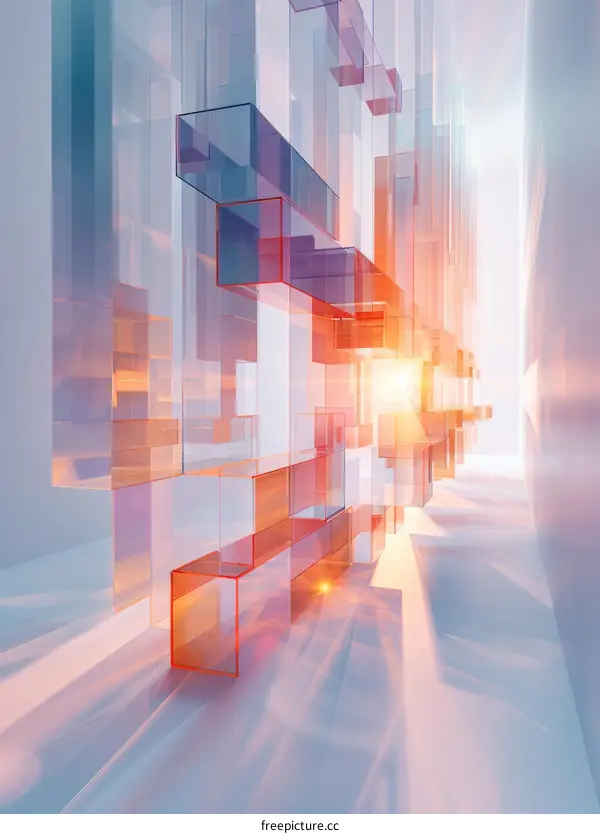 Futuristic Abstract 3D City