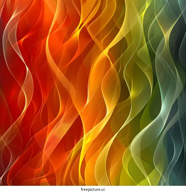 Abstract Flowing Colors Background