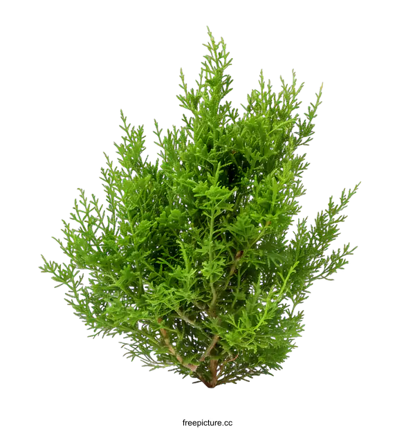 [Transparent Background PNG]Green Bush with White Background