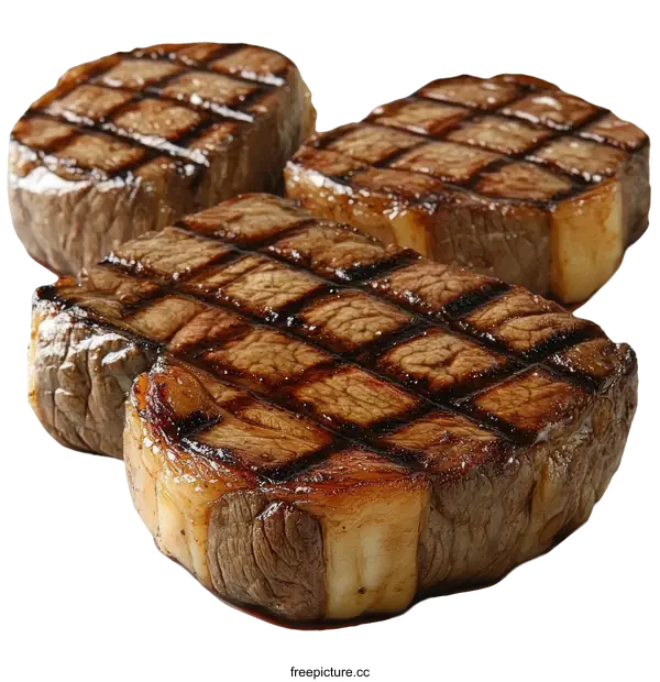 [Transparent Background PNG]Grilled Steak Deliciousness Close Up