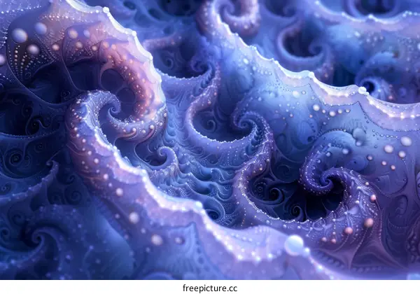 Blue and purple abstract waves