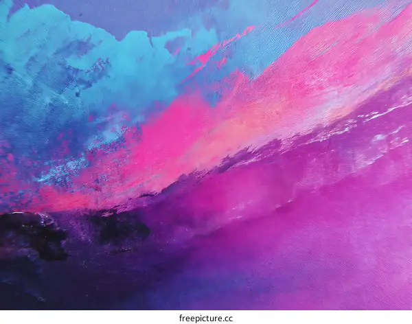 Abstract Colorful Paint Splatter Art