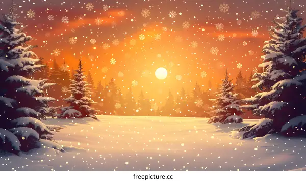 Snowy Winter Landscape