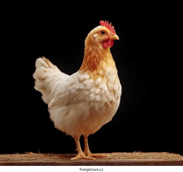 Close Up Portrait of a Domestic Fowl