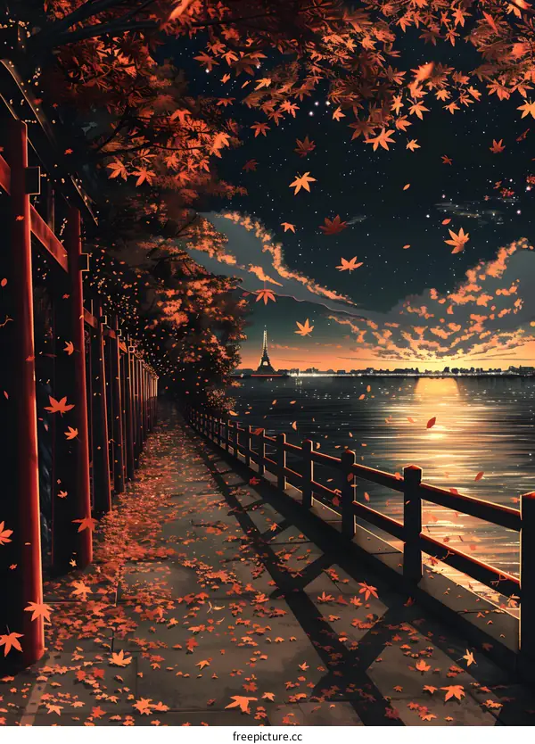 The Eiffel Tower in Autumn