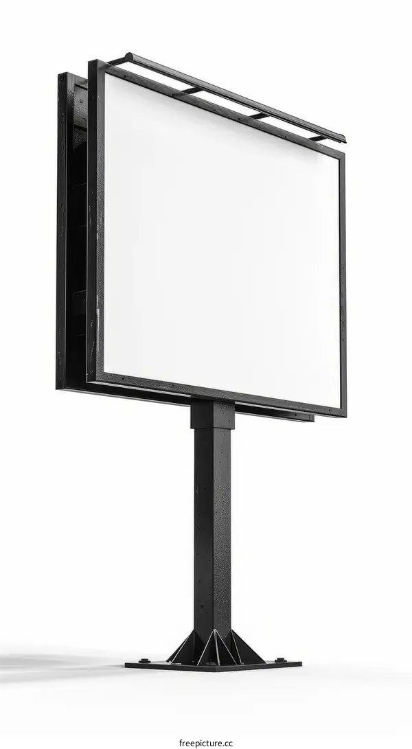 Blank Billboard Mockup - 3D Rendering