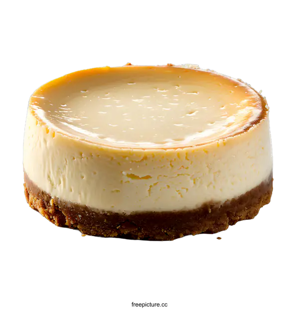 [Transparent Background PNG]Plain Cheesecake on White Background