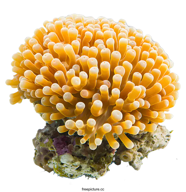 [Transparent Background PNG]Close Up Of A Orange Coral